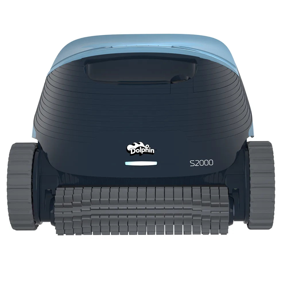 MaytronicsDolphinS2000roboticpoolcleanercleaningpoolfloorwallsandwaterline1