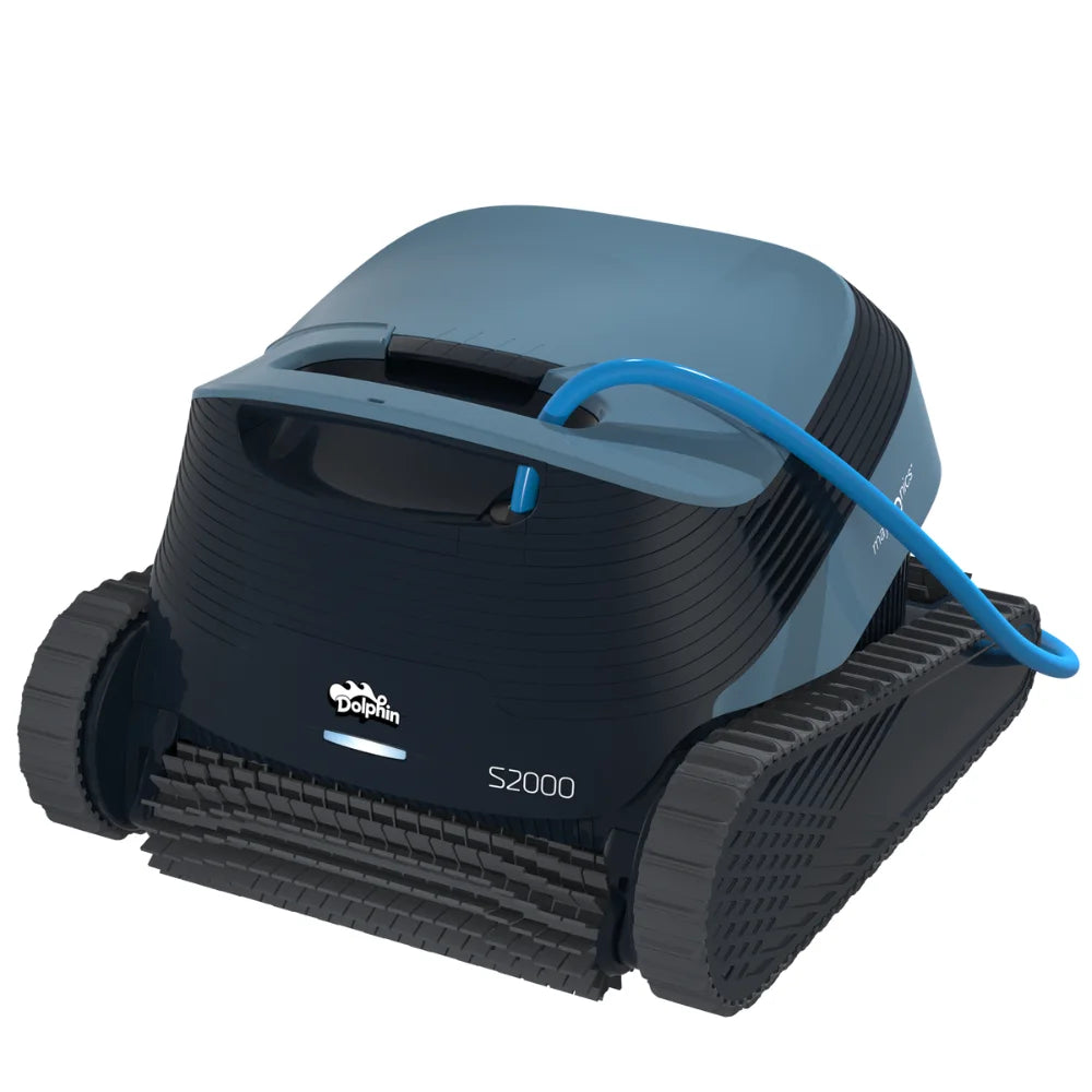 MaytronicsDolphinS2000roboticpoolcleanercleaningpoolfloorwallsandwaterline3