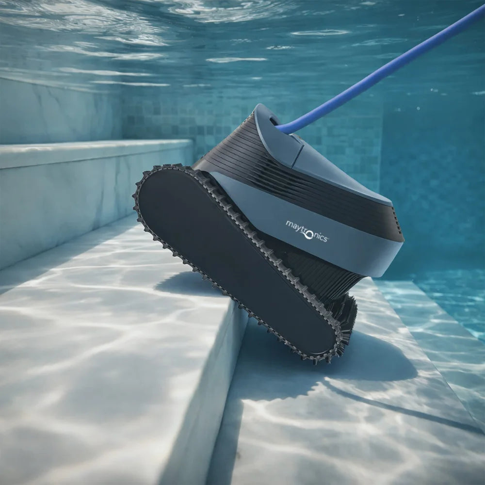 MaytronicsDolphinS2000roboticpoolcleanercleaningpoolfloorwallsandwaterline5