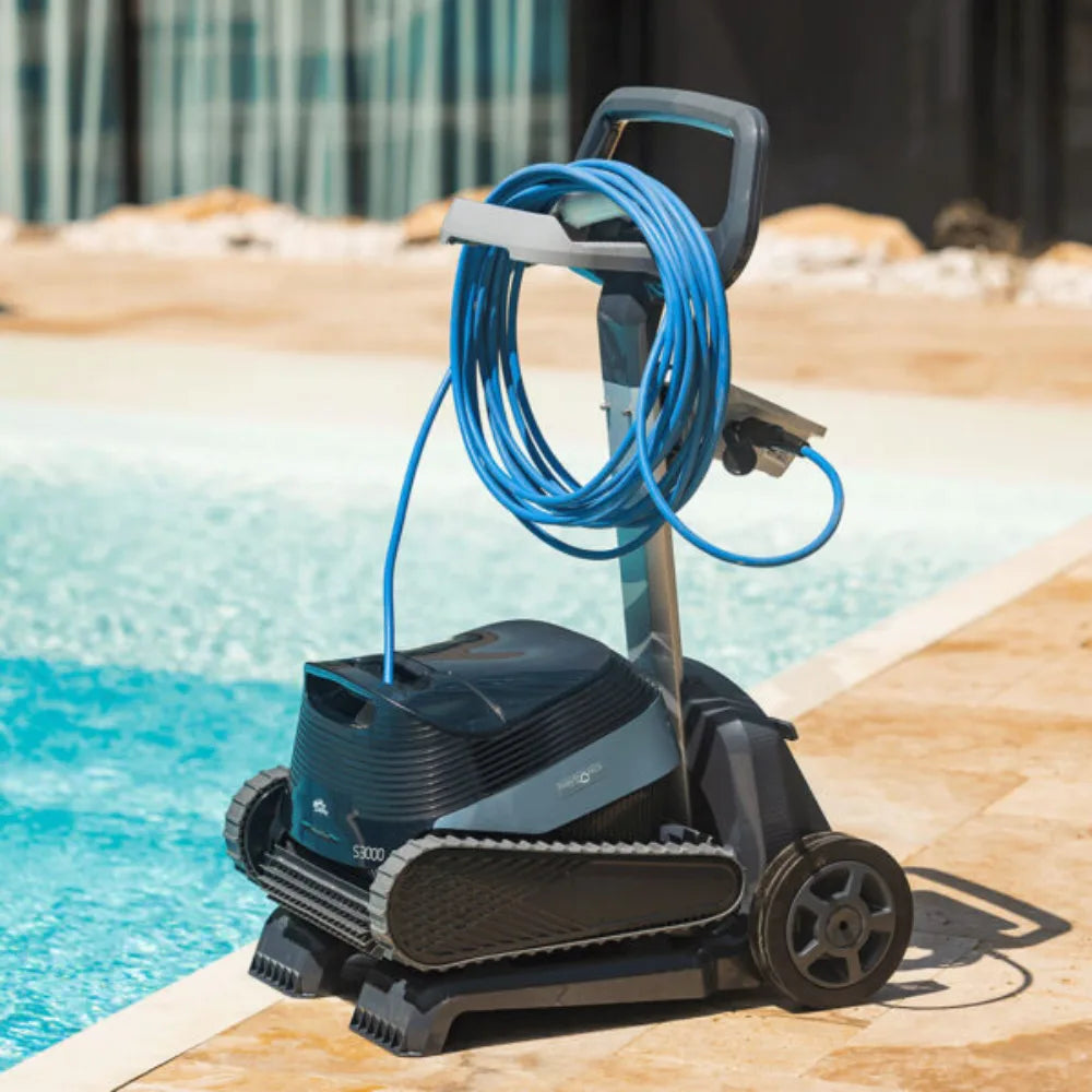 MaytronicsDolphinS3000roboticpoolcleanercleaningpoolfloorwallsandwaterline8
