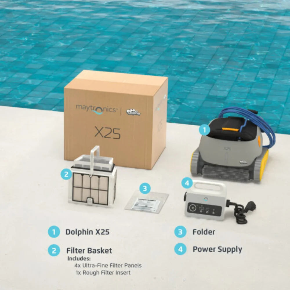 MaytronicsDolphinX25roboticpoolcleanercleaningpoolfloorandwalls_1