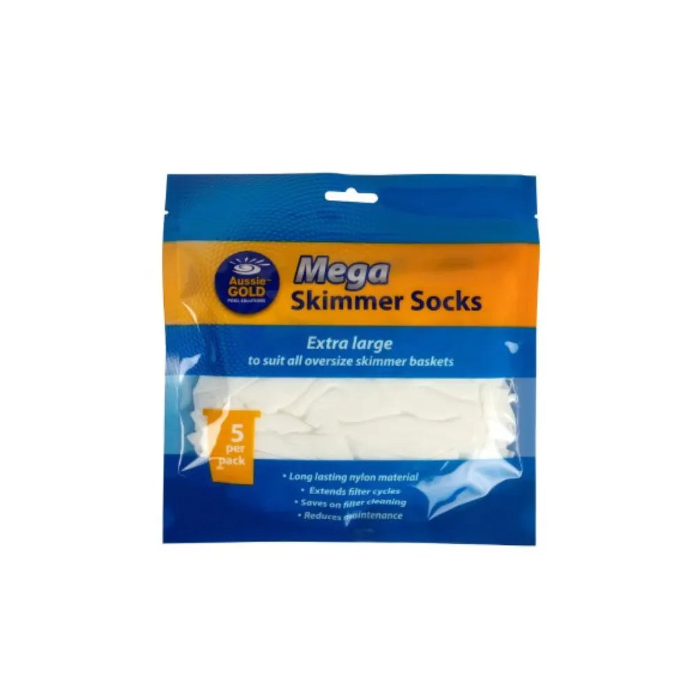 Mega_Skimmer_Socks_5_Pack_Pool_Skimmer_Basket_Liners_Leaf_Hair_Filter_Protectors_Drive_In_Pool_And_Spa_Warehouse