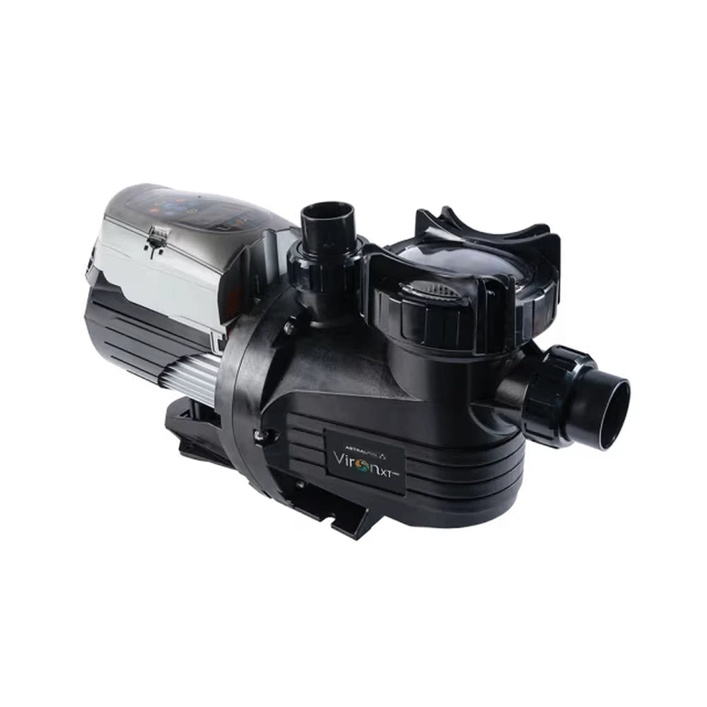 Astral Viron P320 XT variable speed pool pump, front view on white background