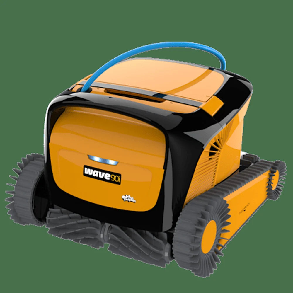 Dolphin Wave 90i commercial robotic pool cleaner front view on white background