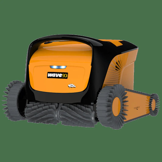 Dolphin Wave 90i commercial robotic pool cleaner front view on white background