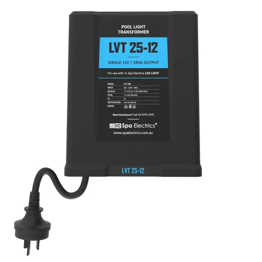 spa_electrics_lv25_12_single_led_pool_light_transformer_12v