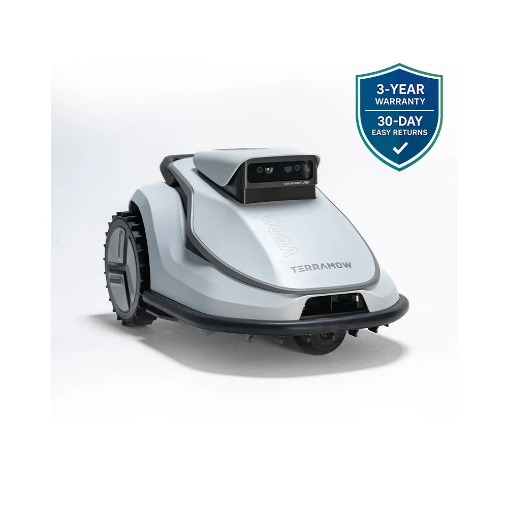 terramow-v600-front-angle-left TerraMow V600 triple-camera AI robotic lawn mower