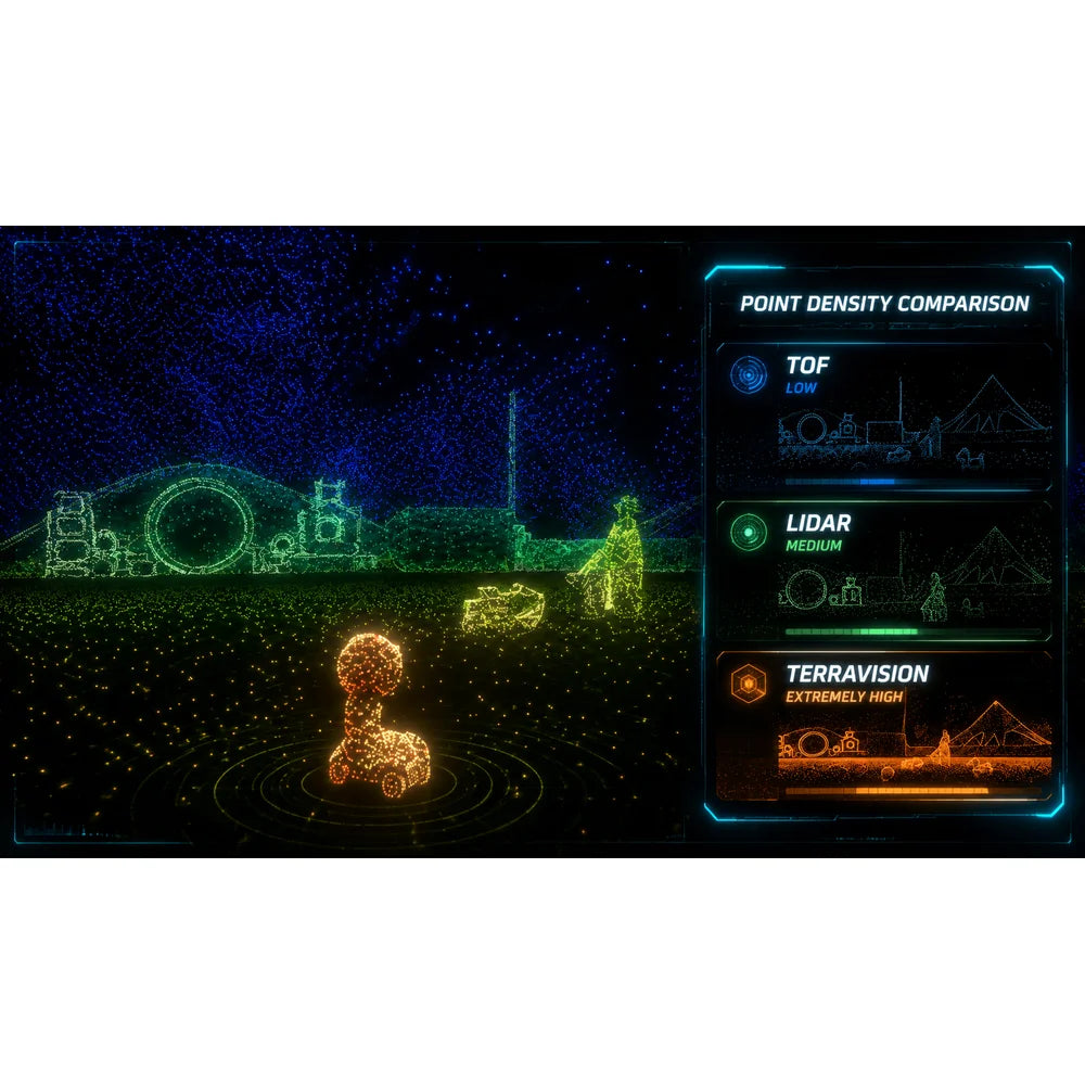 terramow-v600-point-density-comparison TerraMow V600 triple-camera AI robotic lawn mower