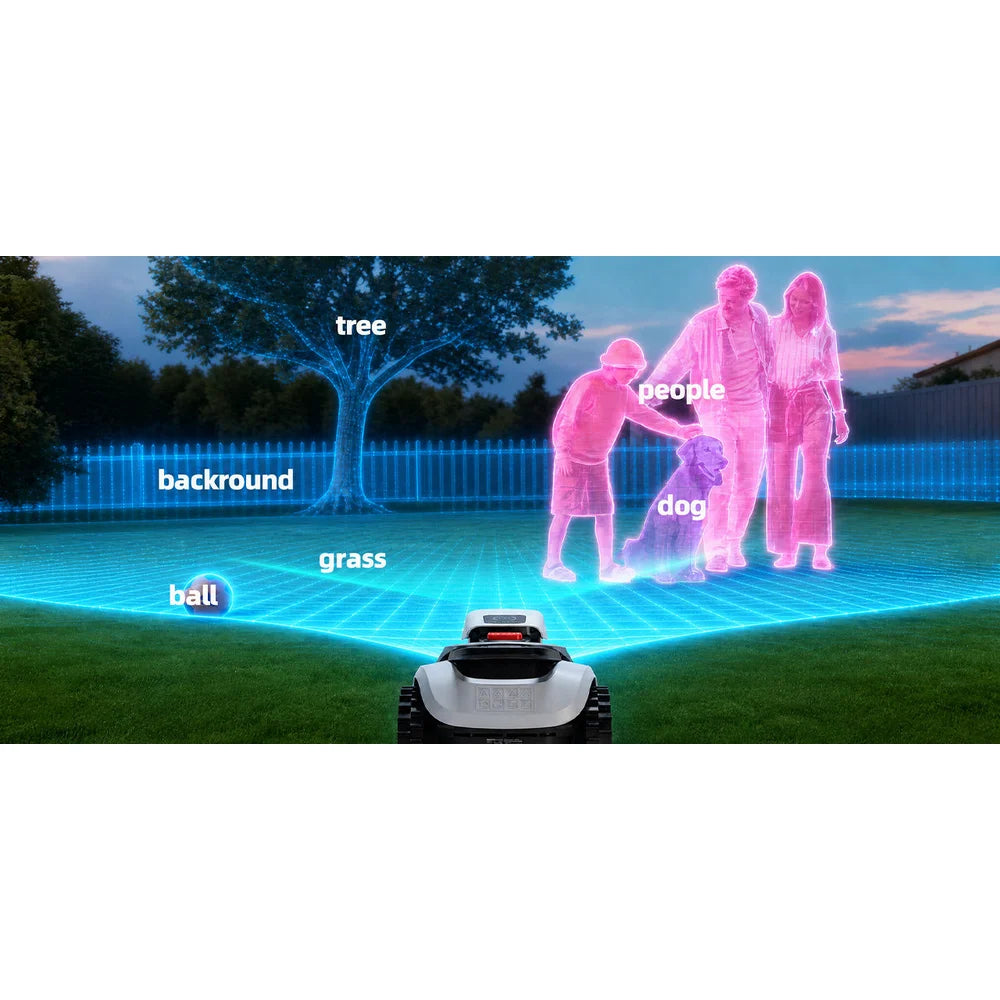 terramow-v600-semantic-ai-perception TerraMow V600 triple-camera AI robotic lawn mower