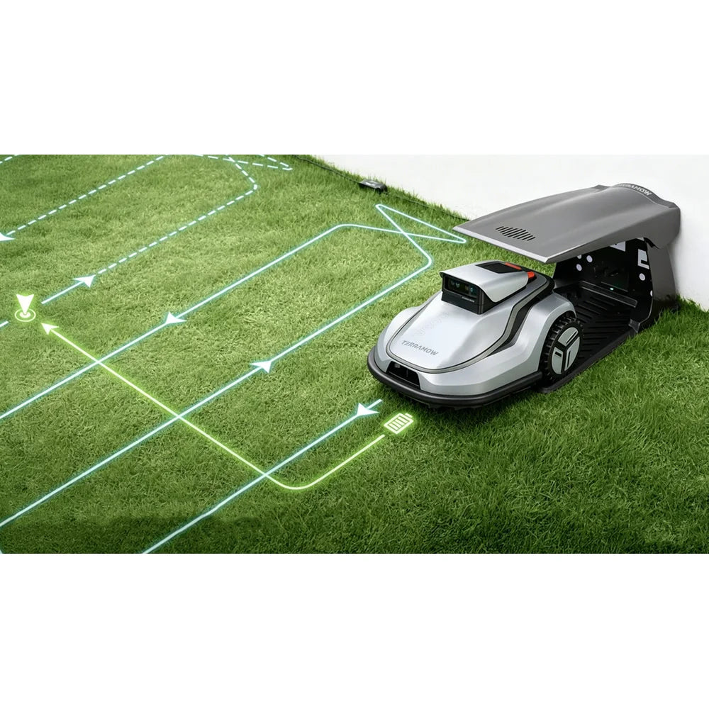 terramow-v600-standard-mode TerraMow V600 triple-camera AI robotic lawn mower